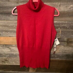 New Anne Klein Sleeveless Turtleneck